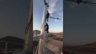 Pulling Conductor  Electrician Life  wiring wiringtechniques highvoltage electrical [upl. by Diarmuid46]