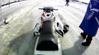 Take a ride on a OSP outlaw Turbo Snowmobile 446  156mph [upl. by Refennej887]