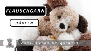 Häkeln mit Flauschgarn mit einem Beilauffaden leichter gemacht Effektgarn Kuschelwolle [upl. by Abernathy]