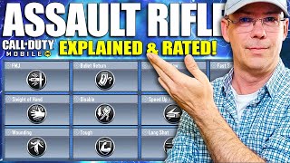 All CoDM Assault Rifle Gunsmith Perks Explained 😎 CoD Mobile Weapon Perks [upl. by Sharlene821]