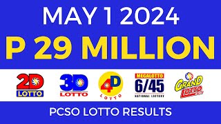 Lotto Result Today 9pm May 1 2024  Complete Details [upl. by Ailemak]