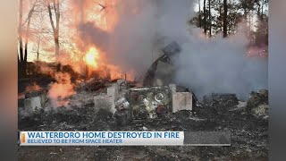 Walterboro home destroyed in Wednesday fire [upl. by Eshman925]