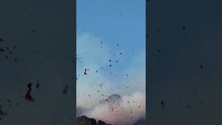 Cameras capture spectacular views of Mount Etna eruption in Italy Shorts [upl. by Nuarb576]