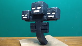 Escultura de El Wither con Plastilina  The Wither Sculpture Minecraft [upl. by Aniloj801]