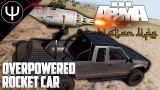 Takistans OVERPOWERED Rocket Car — ARMA 3 Takistan Life [upl. by Yenrab]