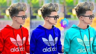 Picsart T Shirt Colour Change In Hindi  Picsart Me Shirt Colour Kaise Change Kare [upl. by Acenahs]