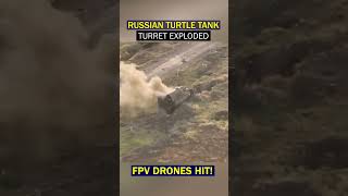 Abandoned Turtle tank vs FPV drones fpvdrone tanks T80 [upl. by Center]