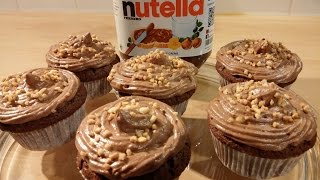 Nutellamuffins mit NutellaKern und NutellaFrosting [upl. by Charissa]