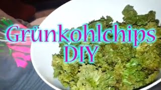 GRÜNKOHLCHIPS DIY GESUNDER SNACK  einfach selber machen Rezept Grünkohlchips 2015 [upl. by Eelsnia]