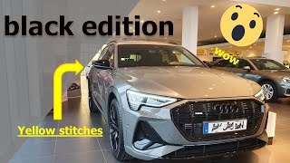 BLACK EDITION 2022 Audi etron 55 quattro Chronos grey including yellow stiching interior So cool [upl. by Ayekal]