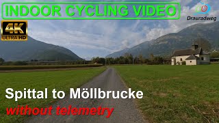 Drauradweg R1  Spittal an der Drau to Möllbrücke  Indoor Cycling Video without Telemetry [upl. by Ativahs588]