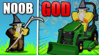 I became a GOD in Mowing SimulatorROBLOX [upl. by Pudendas]