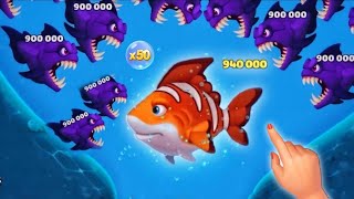 Fishdom Ads Mini Games Hungry Fish  New update 215 level Trailer video [upl. by Ayekin]