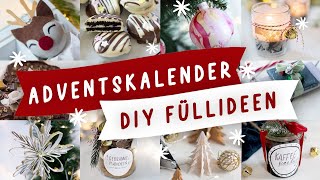 Adventskalender günstig selbst befüllen und selber machen 24 selbstgemachte DIY Ideen  TRYTRYTRY [upl. by Newkirk]