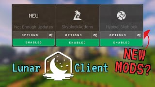 NEW How to get Skyblock Mods on Lunar Client  Hypixel Skyblock 2024 [upl. by Eicram191]