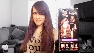 Garnier Color Styler Purple Hair Dye Review [upl. by Nehgaem]