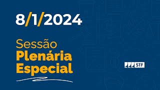 Sessão Especial  Um ano após o ataque aos Três Poderes da Republica  812024 [upl. by Eelrehpotsirhc295]