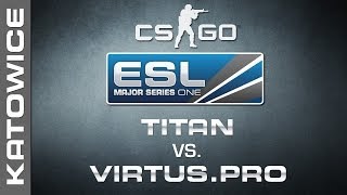 Titan vs Virtuspro  Group A  EMS One Katowice 2014  CSGO [upl. by Narrat]