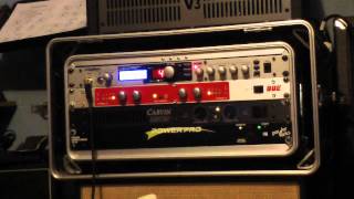 Rocktron Velocity 300 power amp vs Carvin DCM 150 power amp w Digitech GSP1101 [upl. by Ilah]