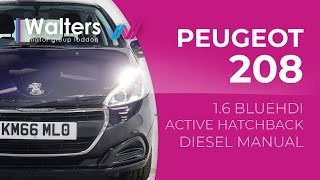 Peugeot 208 16 Bluehdi Active Hatchback Diesel Manual [upl. by Mckinney]