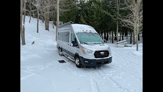 2022 First Winter Camping Trip with Our new RV the LOON SEEKER [upl. by Mccandless]