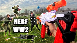 NERF WORLD WAR 2 CAMPAIGN BATTLE  We got Enlisted [upl. by Benilda]