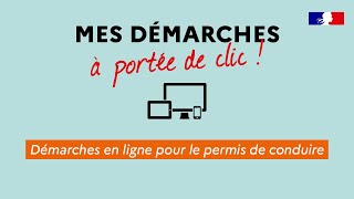 Démarches en ligne pour le permis de conduire [upl. by Golanka]