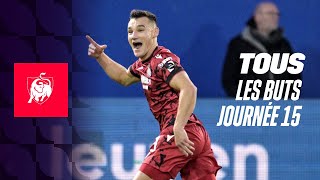 TOUS LES BUTS JOURNEE 15 👀⚽ Moments forts de la Jupiler Pro League 2324 [upl. by Zenobia]