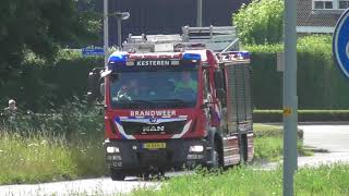 Brandweer Kesteren TS 088231 Prio 1 N J van Riemsdijkstraat Kesteren BR woning [upl. by Pigeon79]