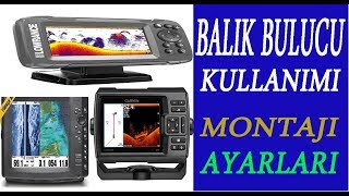 Balık bulucuradar nasıl kullanılır Montajı nasıl yapılmalı lowrance hook 4x garmin radar [upl. by Arral138]