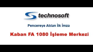 TECHNOSOFT Tecnoplas AŞ Kaban FA 1080 İşleme Merkezi [upl. by Rancell]