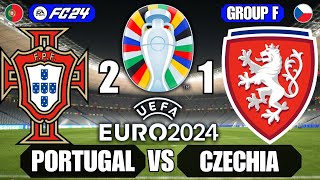 EAFC 24 EURO 2024  PORTUGAL 2  1 CZECH REPUBLIC [upl. by Eentirb]