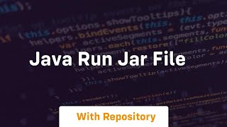 java run jar file [upl. by Wilhide241]