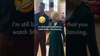 Queen Camilla makes Johannes Radebe laugh  HELLO [upl. by Sinnard]