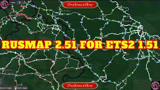 RUSMAP 251 for ETS2 151 [upl. by Edelson270]