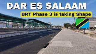 Dar Es Salaam Tanzania has changed BRT Phase 3 is taking shape [upl. by Rhett]