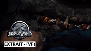 Jurassic World  Extrait  lévasion de lIndominus rex  VF [upl. by Ahsienat]