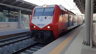 4K Train 882 to Kalambaka arriving and departing from Athens railway station [upl. by Aitra]