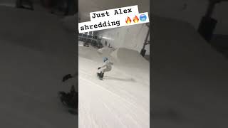 🏂 Alex Shredding at SNOZONE MK 🔥🔥🥶🥶 sports snowboarding miltonkeynes [upl. by Nnagem]