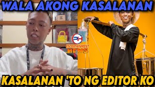 WHAMOS SINISISI ANG KANYANG EDITOR SA quotNAKAW VIDEOquot ISSUE [upl. by Drobman]