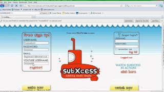 Subxcess  Sign up Tutorial [upl. by Morna]