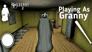 Granny 2 Playing As Granny Gameplay [upl. by Zeret]