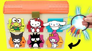 Hello Kitty and Friends Surprise Doors with Keys  DIY Crafts for Kids [upl. by Adnohsel]