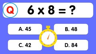 Maths Quiz for kids  Multiplication table Quiz for kids  Quiz Time [upl. by Nolly]