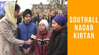 Southall Nagar Kirtan by Sangat TV [upl. by Ytsur316]