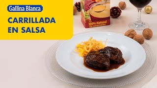 Carrillada en salsa Deliciosa receta fácil y rápida ¡Pruébala 🐷🍷  Recetas Gallina Blanca [upl. by Yanrahc]