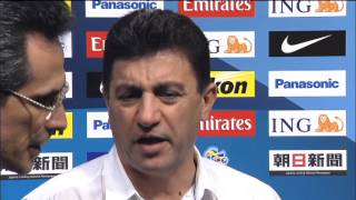 Interview Ardeshir Ghalehnoy  Coach Esteghlal FC AFC Champions League 2013 SF1 [upl. by Nedgo]