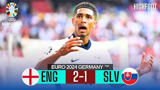 England vs Slovakia 21  ALL GOALS amp Highlights  EURO 2024 [upl. by Cobby]