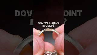 Making a dovetail joint to size up a gold ring [upl. by Hausner]