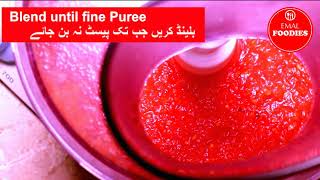 Tomato Puree  Basic Recipe with 3 Months Life by EMAL Foodies [upl. by Rafaelof421]